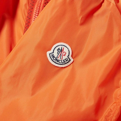 Shop Moncler Sylvamar Nylon Hooded Windbreaker In Orange