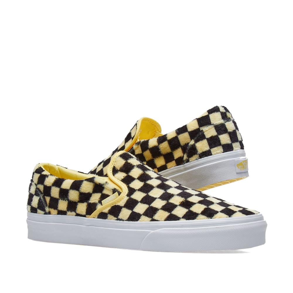 fuzzy checkerboard vans