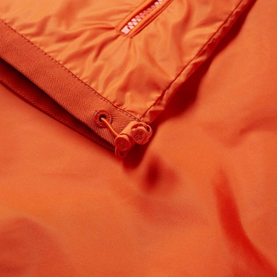 Shop Moncler Sylvamar Nylon Hooded Windbreaker In Orange