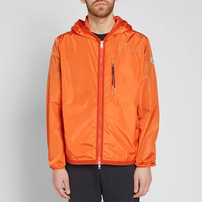 Shop Moncler Sylvamar Nylon Hooded Windbreaker In Orange