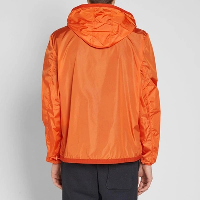 Shop Moncler Sylvamar Nylon Hooded Windbreaker In Orange