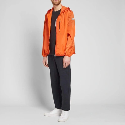 Shop Moncler Sylvamar Nylon Hooded Windbreaker In Orange