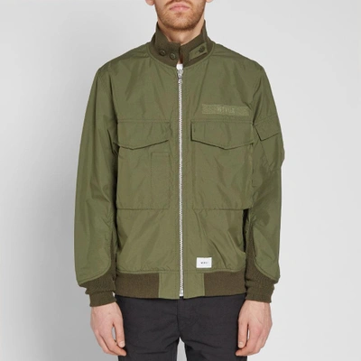 Shop Wtaps Wfs Jacket In Green