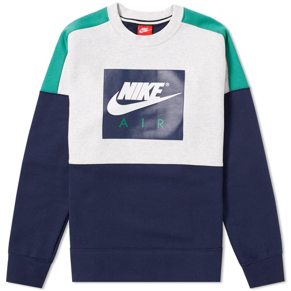 nike crew neck green