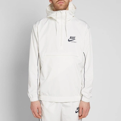 Shop Nike Archive Woven Hooded Jacket In Neutrals