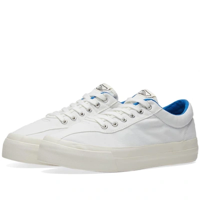 Shop Stepney Workers Club Dellow Canvas Sneaker In White