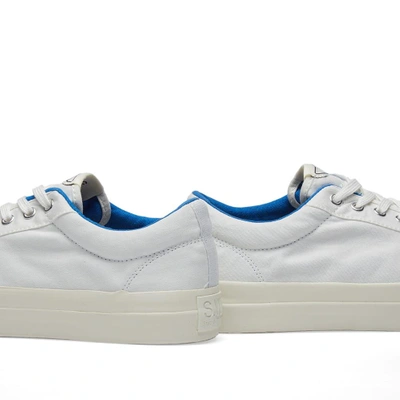 Shop Stepney Workers Club Dellow Canvas Sneaker In White