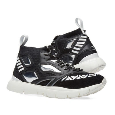 Shop Valentino Heroes Reflex Panel Sneaker In Black