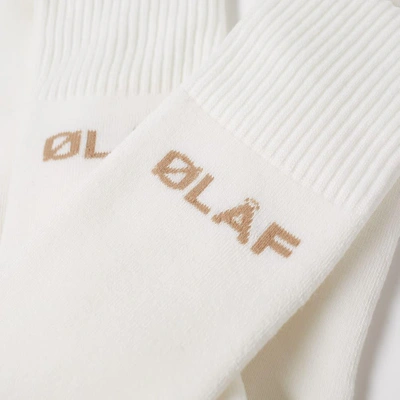 Shop Olaf Hussein Ølåf Sock In White