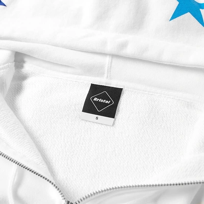 Shop F.c. Real Bristol Multicolour Star Zip Hoody In White