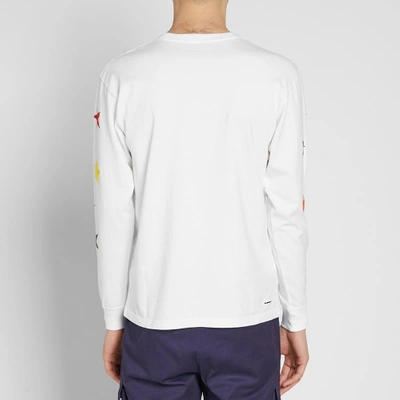 Shop F.c. Real Bristol Long Sleeve Multicolour Star Tee In White