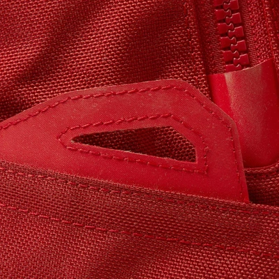 Shop Visvim Cordura 20l Veggie Suede Backpack In Red