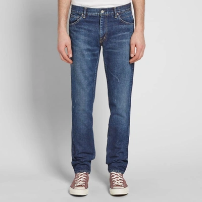 Shop Visvim Social Sculpture 04 Washed Jean In Blue