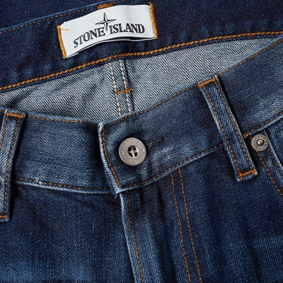 Shop Stone Island Skinny Jean In Neutrals