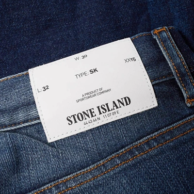 Shop Stone Island Skinny Jean In Neutrals