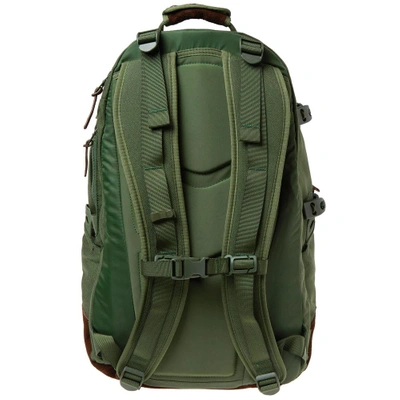 Shop Visvim Cordura 20l Veggie Suede Backpack In Green