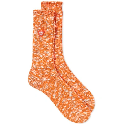 Shop Human Made Rib Sock In Orange