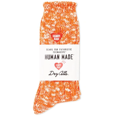 Shop Human Made Rib Sock In Orange