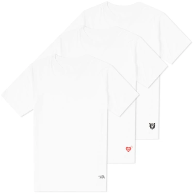 Shop Human Made Tee - 3 Pack In White