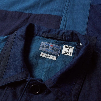 Shop Blue Blue Japan Patchwork Coverall Jacket
