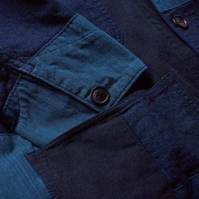 Shop Blue Blue Japan Patchwork Coverall Jacket