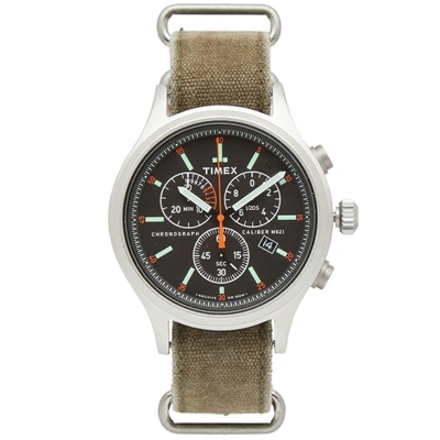 Shop Timex Archive Allied Chrono Watch In Black