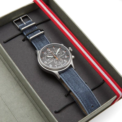 Shop Timex Archive Allied Chrono Watch In Grey