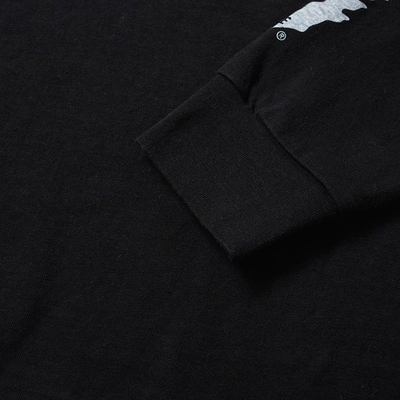 Shop Human Made Long Sleeve Arm Logo Pocket Tee In Black