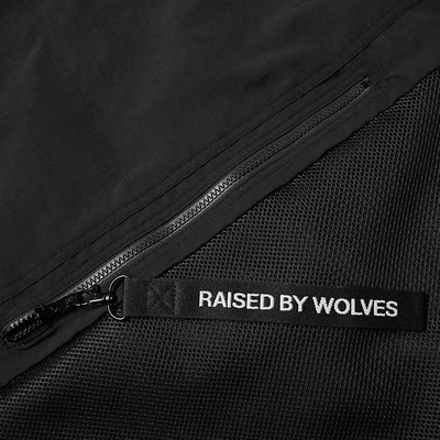 Shop Raised By Wolves Mesh Pocket Popover Jacket In Black