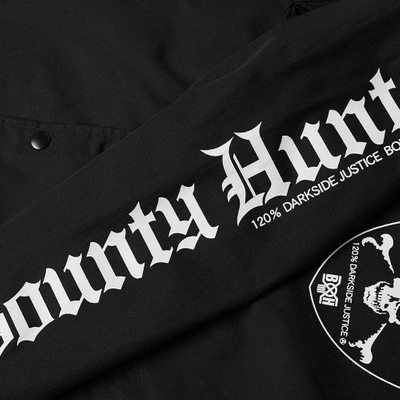 Shop Bounty Hunter Emblem Skull Coach Jacket In Black