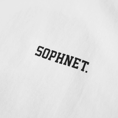 Shop Sophnet . 3/4 Sleeve Big Baseball Tee In White