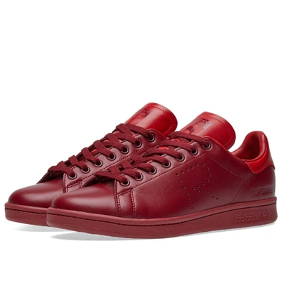 Shop Adidas Originals Adidas X Raf Simons Stan Smith In Burgundy