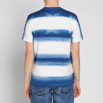 Shop Head Porter Plus Tie Dye Border Tee In Blue