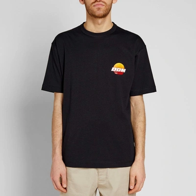 Shop Drôle De Monsieur Sunset Small Logo Tee In Black