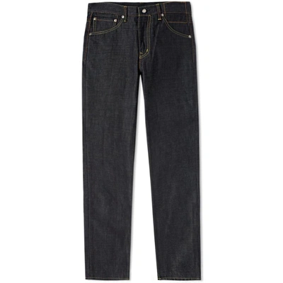 Shop Visvim Social Sculpture 03 Unwashed Jean In Blue