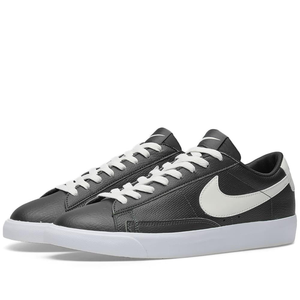 Nike Blazer Low Leather In Black Modesens