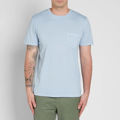 Shop Albam Classic Pocket Tee In Blue