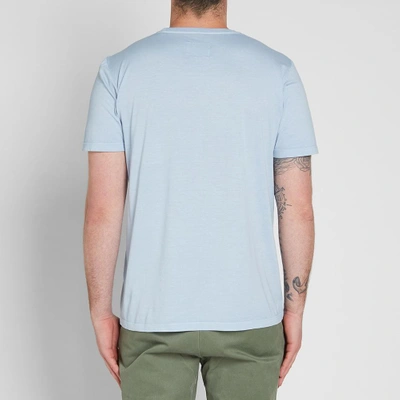 Shop Albam Classic Pocket Tee In Blue