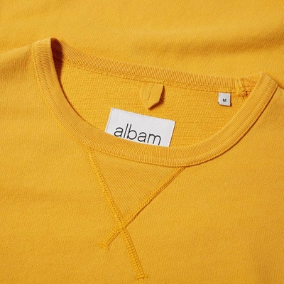 Shop Albam Classic Crew Sweat In Yellow