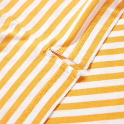 Shop Albam Simple Stripe Tee In Yellow