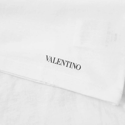 Shop Valentino Urban Grammar Print Concert Tee In White