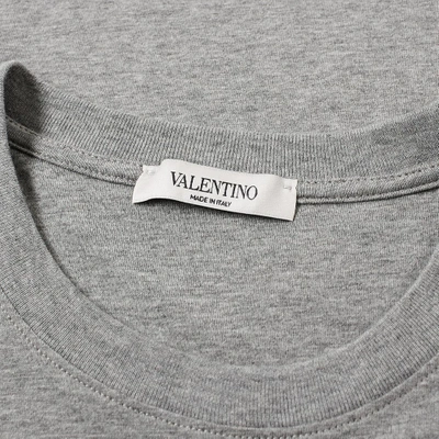 Shop Valentino Love & Star Print Tee In Grey