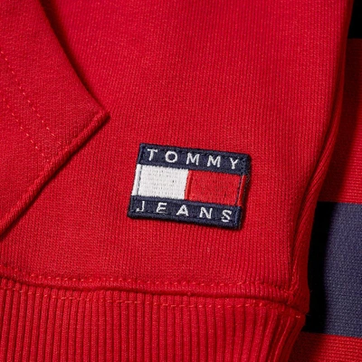 Shop Tommy Jeans 5.0 90s Sailing Logo Hoody In Red