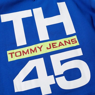 Shop Tommy Jeans 5.0 90s Sailing Logo Hoody In Blue
