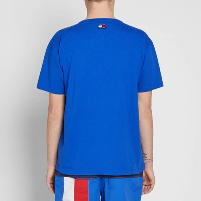 Shop Tommy Jeans 5.0 90s Logo Tee In Blue