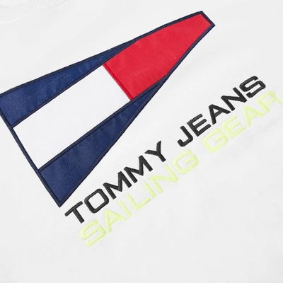 Shop Tommy Jeans 5.0 Women's 90s Sailing Logo Crew Sweat In White