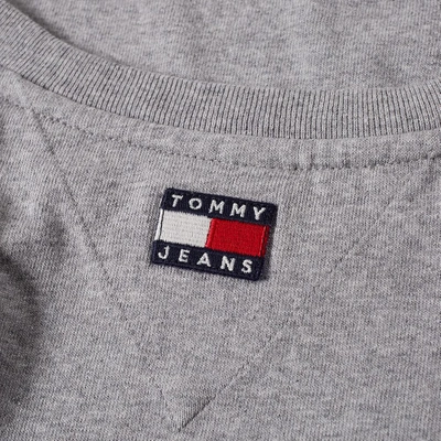 Shop Tommy Jeans 5.0 Women's 90s Logo Tee In Grey