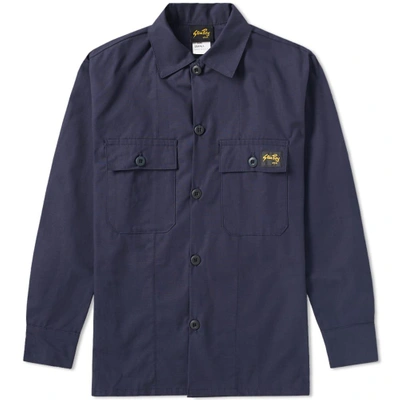 Shop Stan Ray Two Pocket Jacket In Blue
