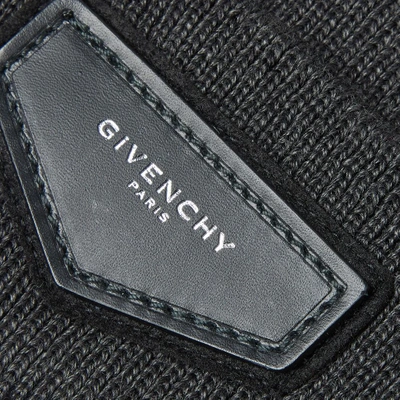 Shop Givenchy Patch Logo Beanie In Grey