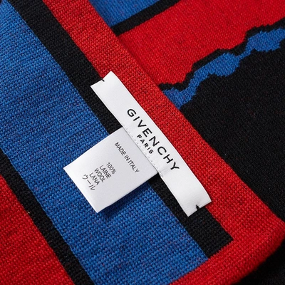 Shop Givenchy Gv World Tour Football Scarf In Red